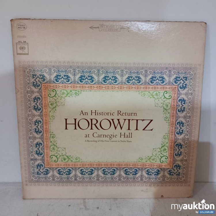 Artikel Nr. 470059 Artikel Nr. 470059: Horowitz An Historic Return LP Schallplatte Stereo