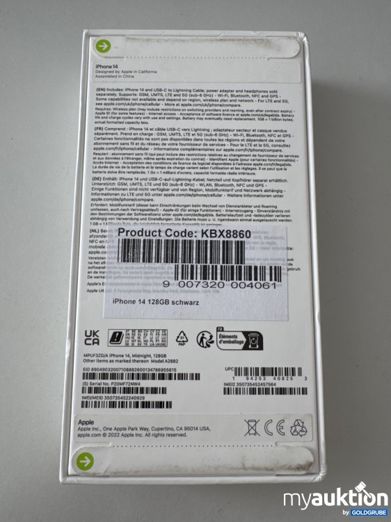 Artikel Nr. 846059: Apple iPhone 14 