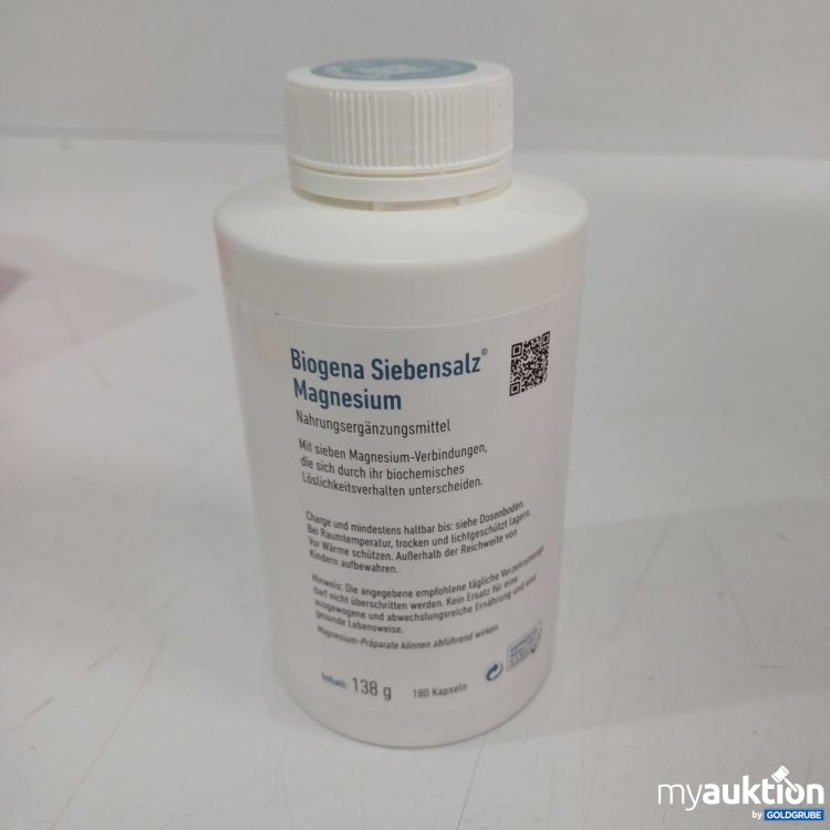 Artikel Nr. 971059 Artikel Nr. 971059: Biogena Siebensalz Magnesium Nahrungsergänzungsmittel 138g