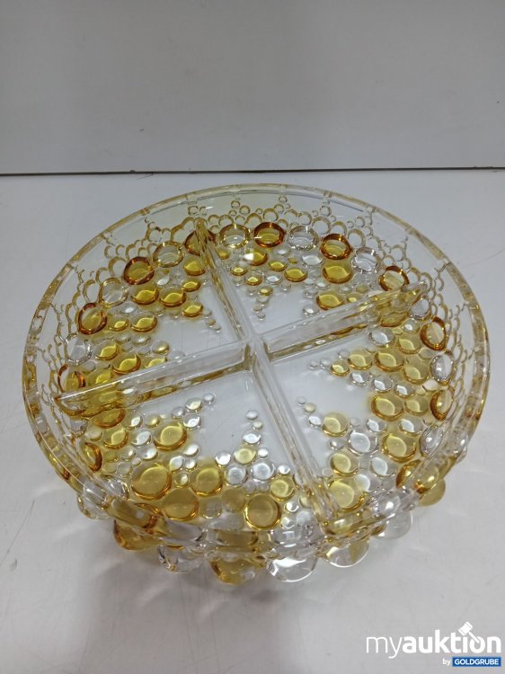 Artikel Nr. 998059 Artikel Nr. 998059: Diverse Glasschale mit 4 Abteilungen ca 22x4,5cm