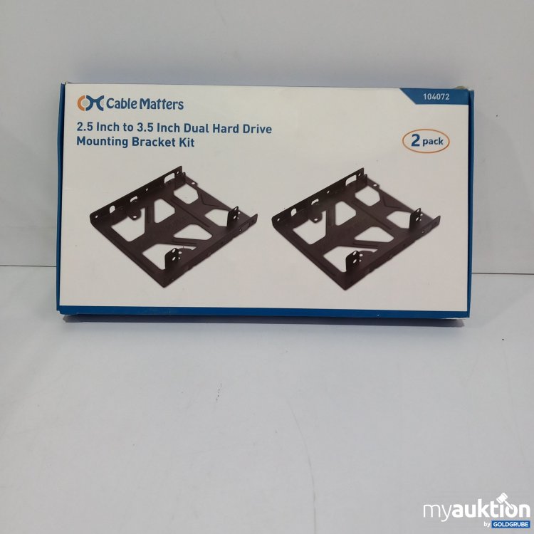 Artikel Nr. 822060: Cable Matters 2.5 Inch to 3.5 Knch Dual Hard Drive Mounting Bracket Kit 104072
