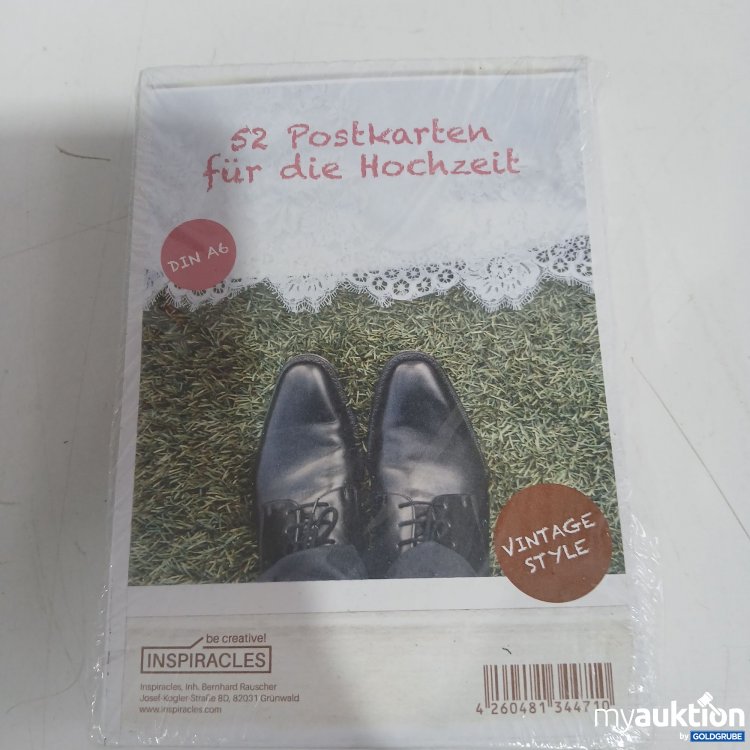 Artikel Nr. 859060: 52 Postkarten für die Hochzeit DIN A6 Vintage Style 