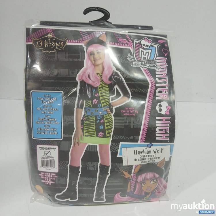 Artikel Nr. 929060: Monster High Kinder Kostüm Howleen Wolf 