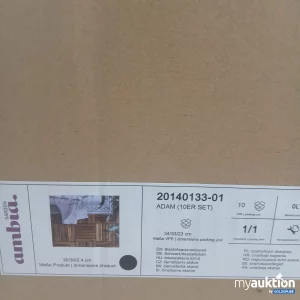 Artikel 469060: Garden ambia Adam Click Fliesen 10er Set 34/33/23 cm Schwarz Akaziefarben 20140133-01