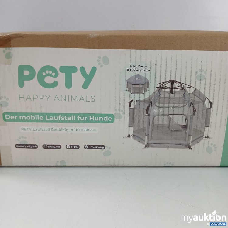 Artikel Nr. 437061 Artikel Nr. 437061: Pcty Mobiele Laufstall für Hunde 110x80cm