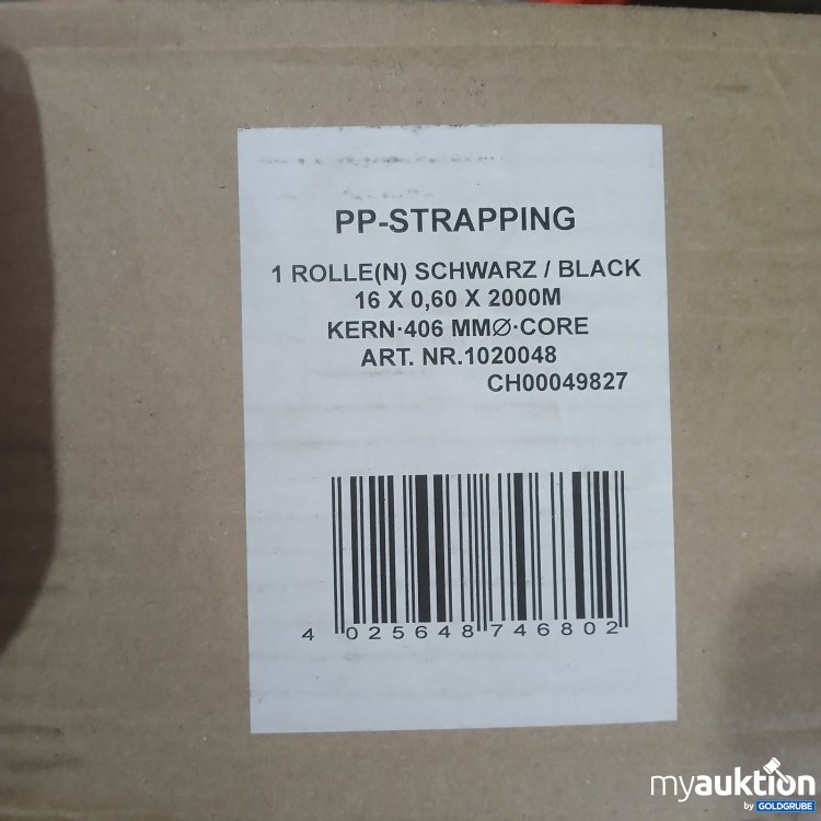 Artikel Nr. 448061 Artikel Nr. 448061: PP-Strapping schwarz 16 x 0,60 x 2000 m