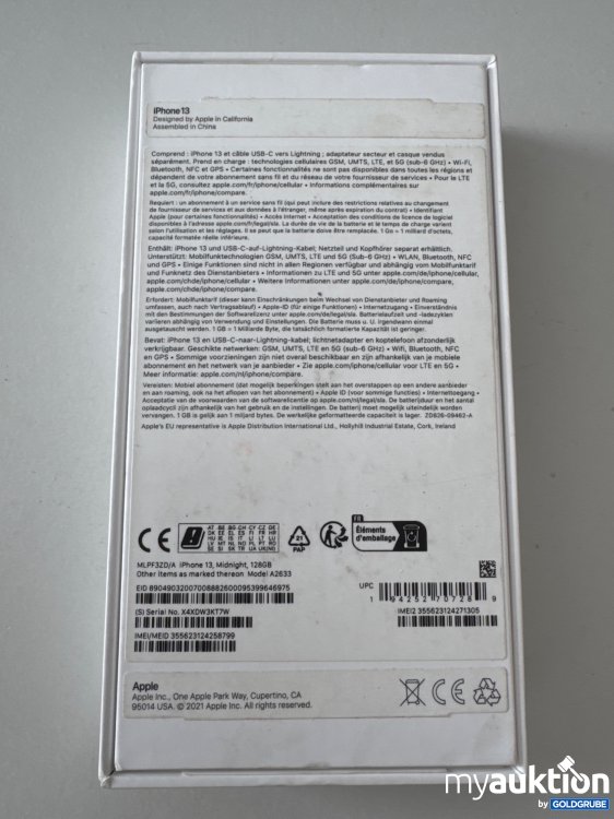 Artikel Nr. 846061: Apple iPhone 13
