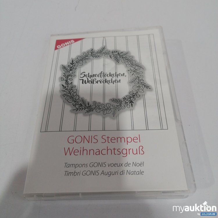 Artikel Nr. 848061 Artikel Nr. 848061: Gonis Schneeflöckchen, Weißröckchen Stempel Weihnachtsgruß