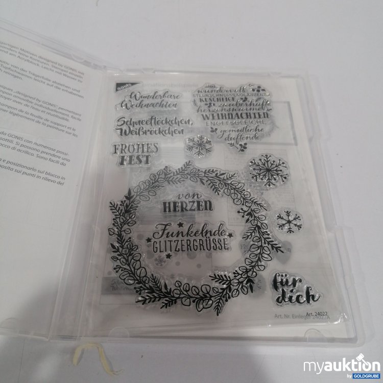 Artikel Nr. 848061 Artikel Nr. 848061: Gonis Schneeflöckchen, Weißröckchen Stempel Weihnachtsgruß