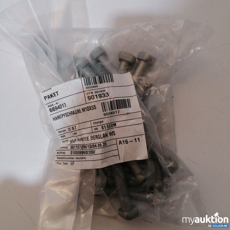 Artikel Nr. 950061: Hamkopfschraube M10X55 20Stk