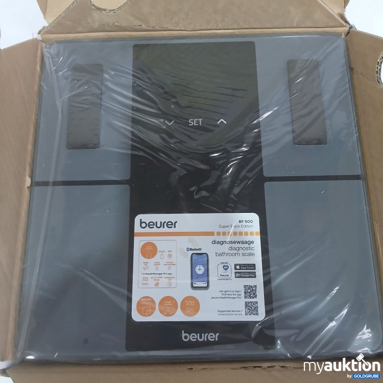 Artikel Nr. 977061 Artikel Nr. 977061: Beurer Diagnosewaage, BF500 Super Black Edition