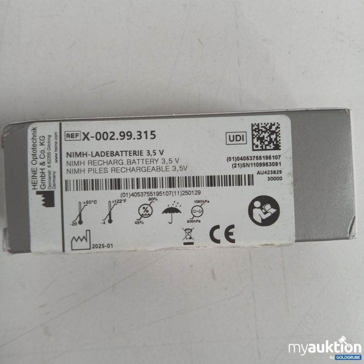 Artikel Nr. 981061 Artikel Nr. 981061: Heine NIMH-Ladebatterie 3,5V