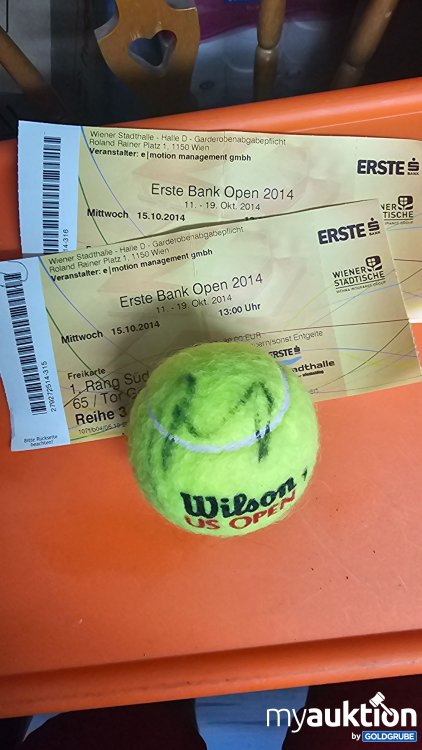 Artikel Nr. 397062: Tennisball mit originaler Unterschrift von Andy Murray