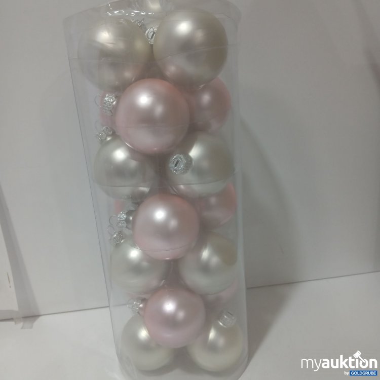 Artikel Nr. 912062 Artikel Nr. 912062: Weihnachtskugeln Rosa/Weiß