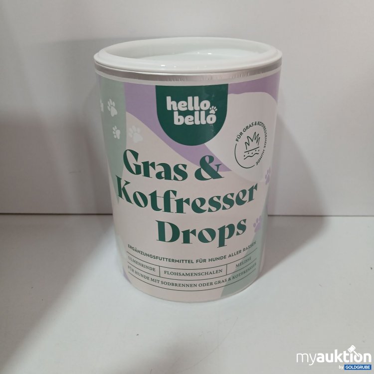 Artikel Nr. 957062 Artikel Nr. 957062: Hello Bello Gras & Kotfresser Drops je 350g