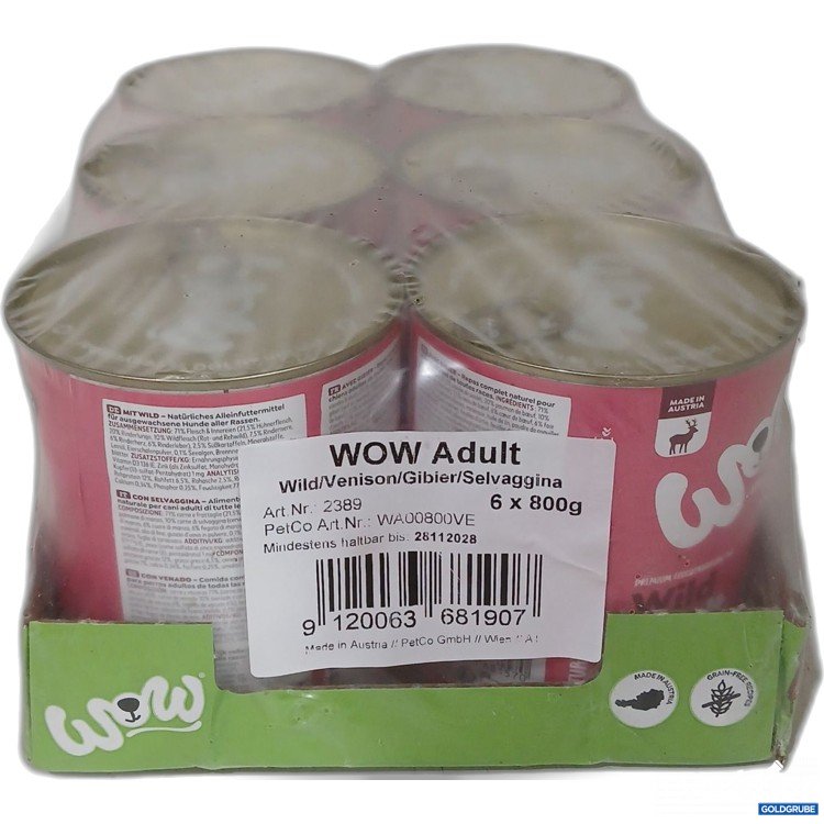 Artikel Nr. 990062 Artikel Nr. 990062: Wow Dog Adult mit Wild 6x800g