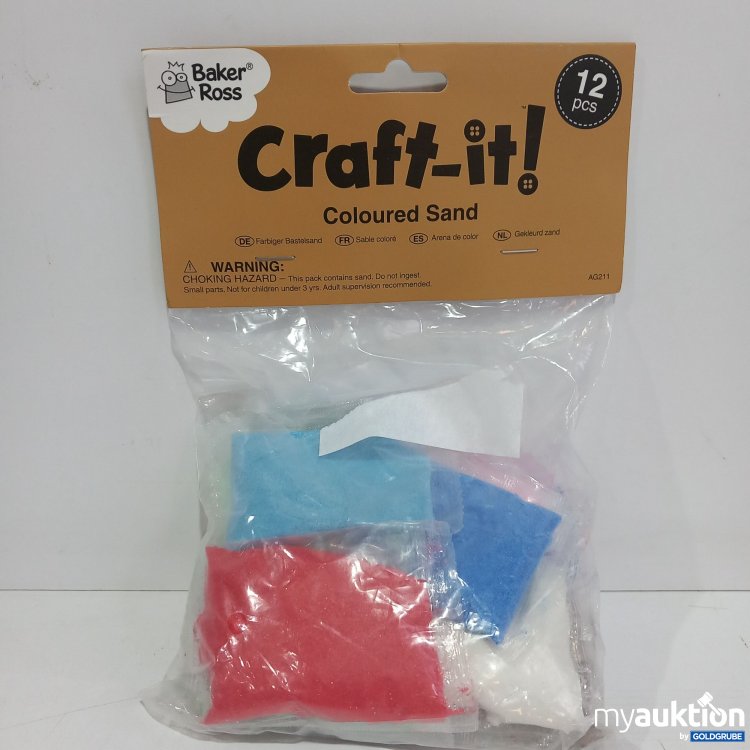 Artikel Nr. 361063 Artikel Nr. 361063: Baker Ross Craft it Coloured Sabd, 12 Stk.