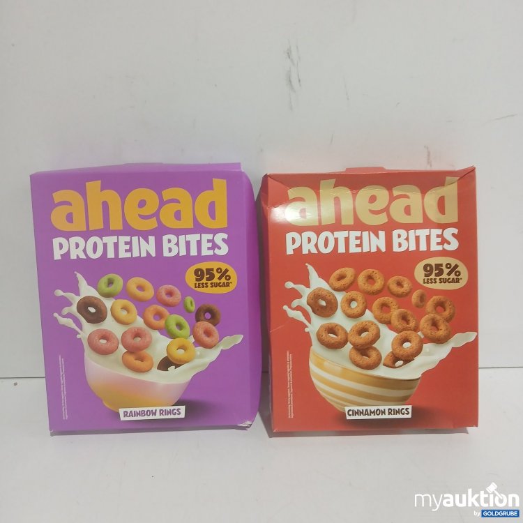 Artikel Nr. 465063: ahead Protein Bites Rainbow Rings und Cinnamon je 210g