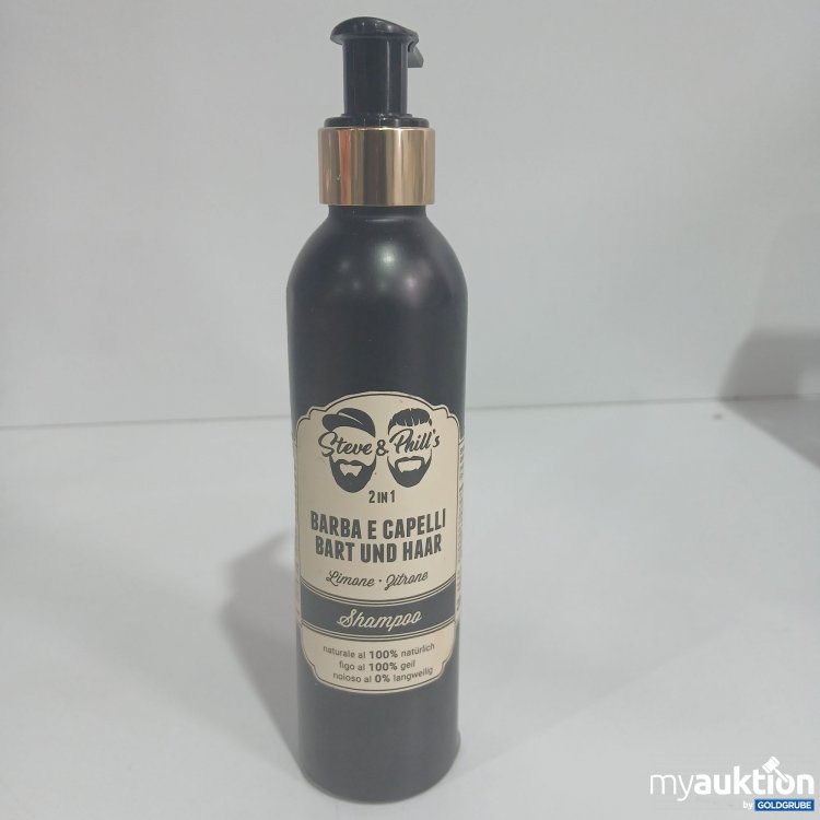Artikel Nr. 818063 Artikel Nr. 818063: Steve & Phills 2in1 Bart und Haar Shampoo 200ml