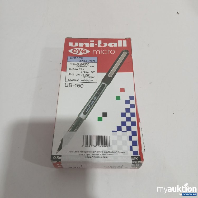 Artikel Nr. 866063: Uni-Ball Kugelschreiber Blau 0,5mm UB-150 12 Stück 