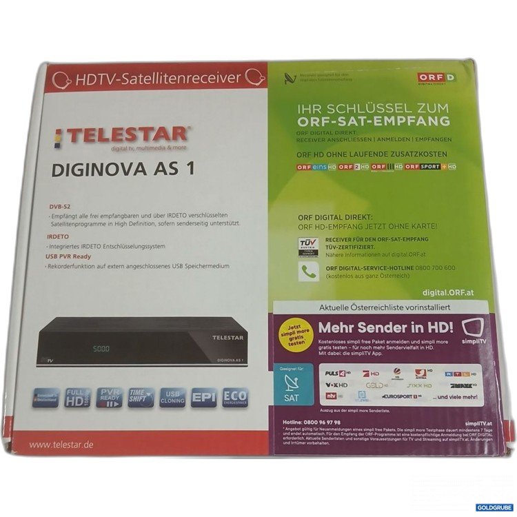Artikel Nr. 922063: TELESTAR Diginova AS 1 HDTV-Satellitenreceiver