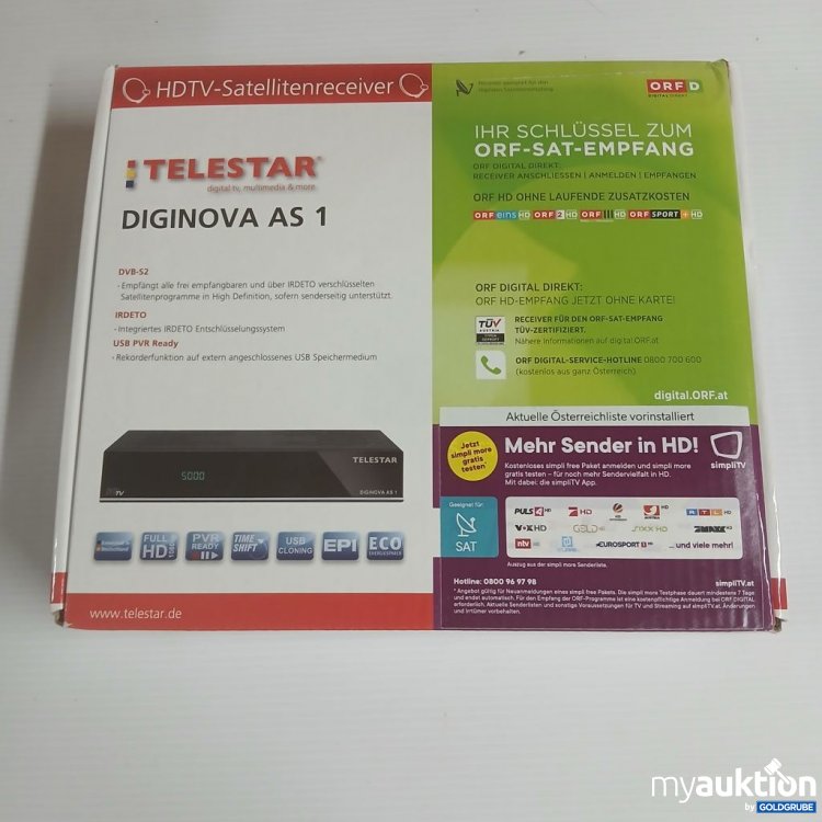 Artikel Nr. 922063: TELESTAR Diginova AS 1 HDTV-Satellitenreceiver