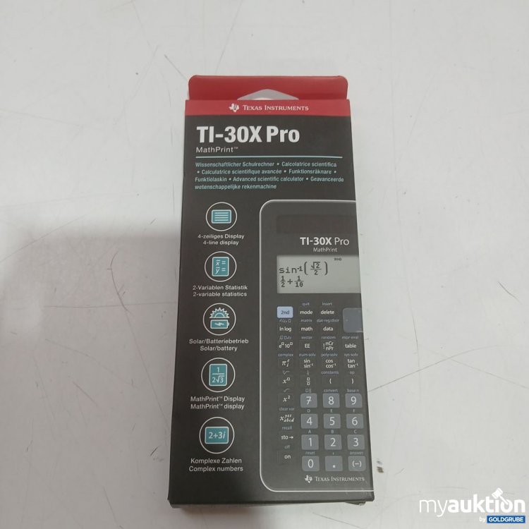 Artikel Nr. 938063: Texas Instruments TI-30X Pro MathPrint wissenschaftlicher Taschenrechner