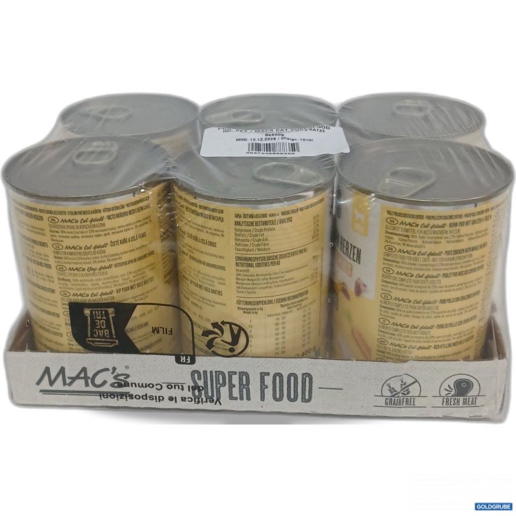 Artikel Nr. 939063 Artikel Nr. 939063: Mac's Super Food Huhn Pur mit harten Herzen 6x400g