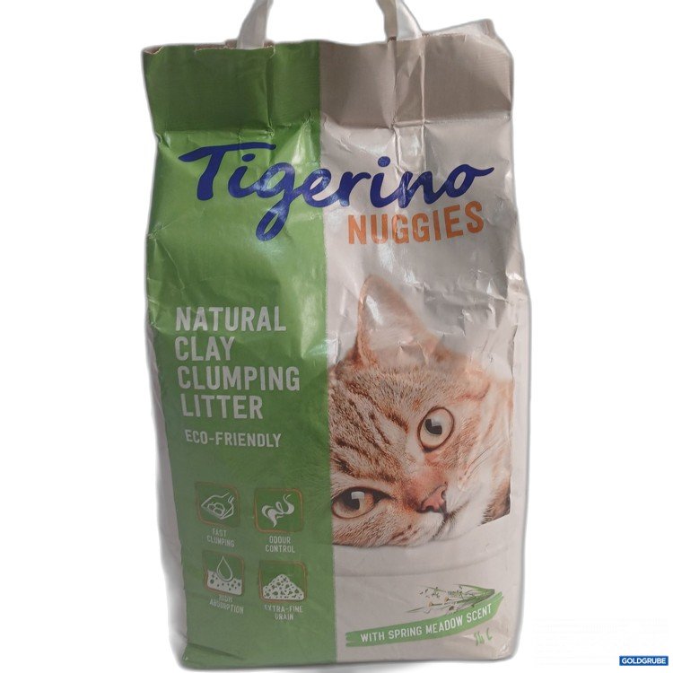 Artikel Nr. 951063: Tigerino Nuggies Natural Clay clumping litter with Spring meadow Scent 14L