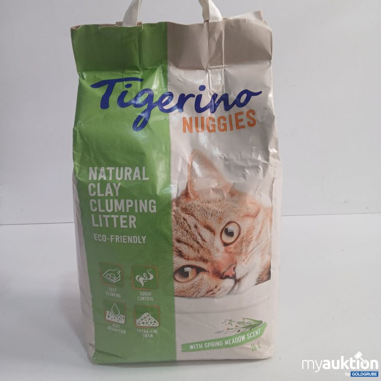 Artikel Nr. 951063: Tigerino Nuggies Natural Clay clumping litter with Spring meadow Scent 14L