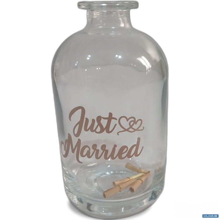 Artikel Nr. 964063: Just Married Glasflasche