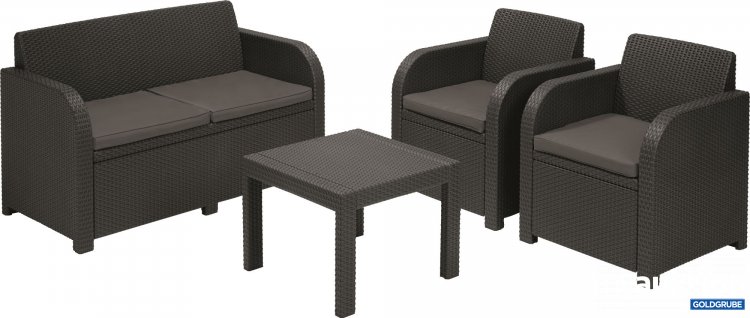 Artikel Nr. 354064 Artikel Nr. 354064: ALLIBERT GEORGIA Lounge-Set, graphit/grau