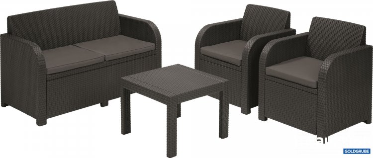 Artikel Nr. 354064: ALLIBERT GEORGIA Lounge-Set, graphit/grau