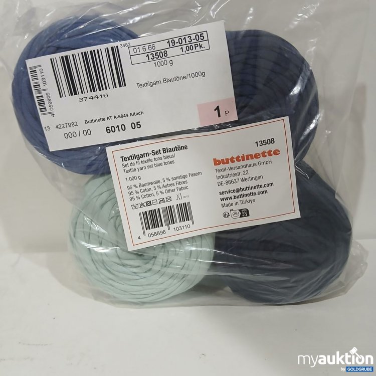 Artikel Nr. 930064 Artikel Nr. 930064: buttinette Textilgarn Blau-Set 1000g 4stk