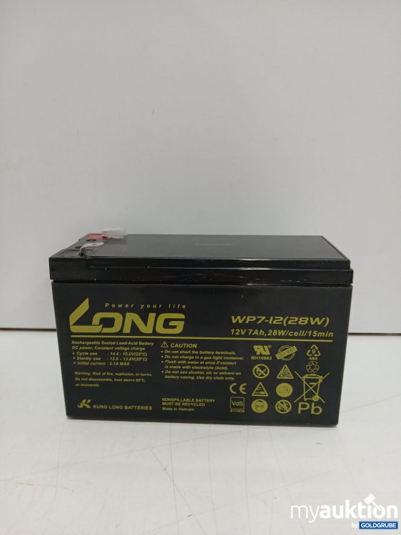 Artikel Nr. 998064 Artikel Nr. 998064: Kung Long Wartungsfreie Bleibatterie PA-R506