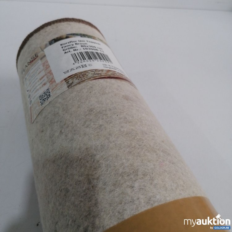 Artikel Nr. 439065: Hanse Kurzflor Uni Teppich, Fanzy Braun, 80x130 cm nm