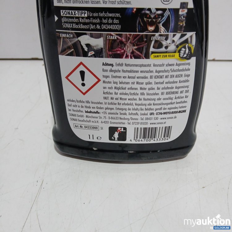 Artikel Nr. 464065 Artikel Nr. 464065: Sonax FelgenBeast Felgenreiniger 1 L