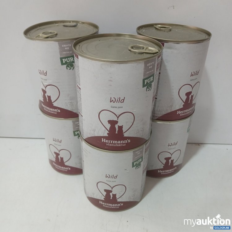 Artikel Nr. 466065: Herrmanns Manufaktur 
Wild Nassfutter
6x800g