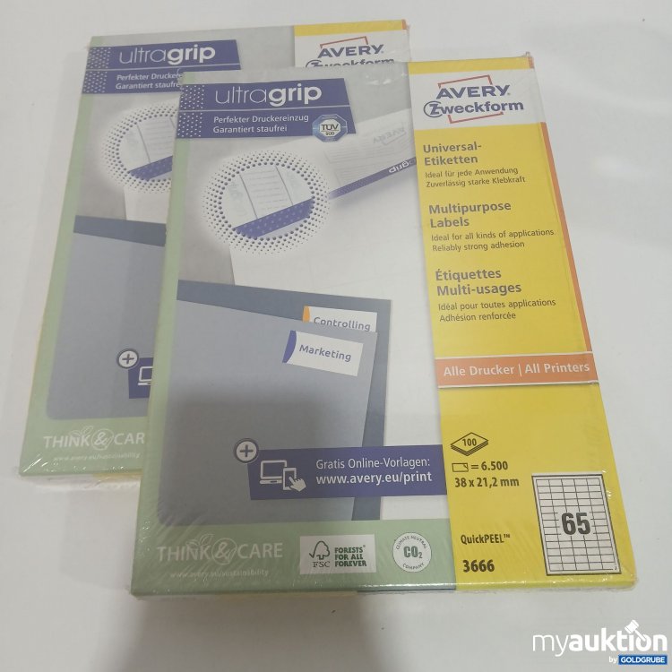 Artikel Nr. 866065: Avery Zweckform Universal-Etiketten 2er Pack 100 Blatt
