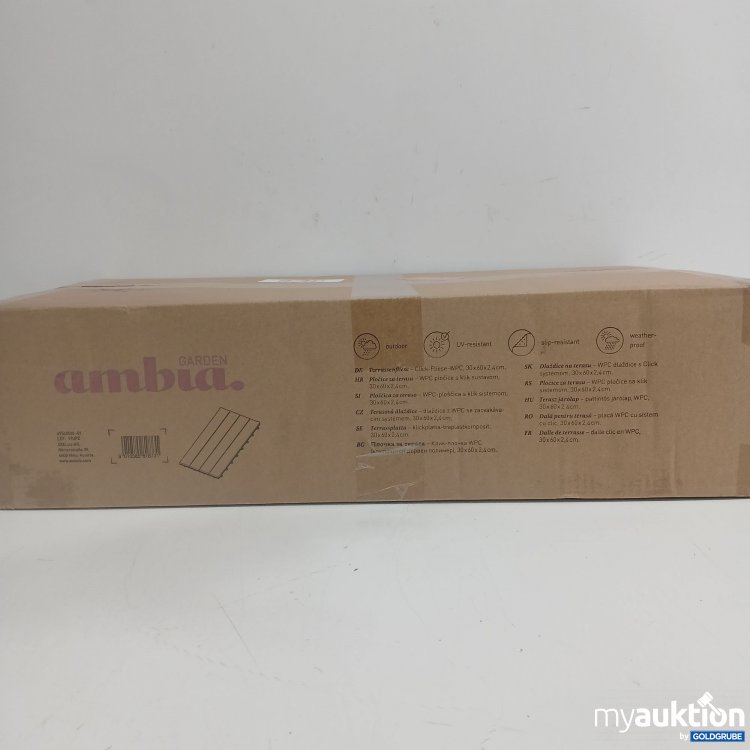 Artikel Nr. 876065 Artikel Nr. 876065: Ambia Garden Terrassenfliesen Click WPC 30x60x2,4cm