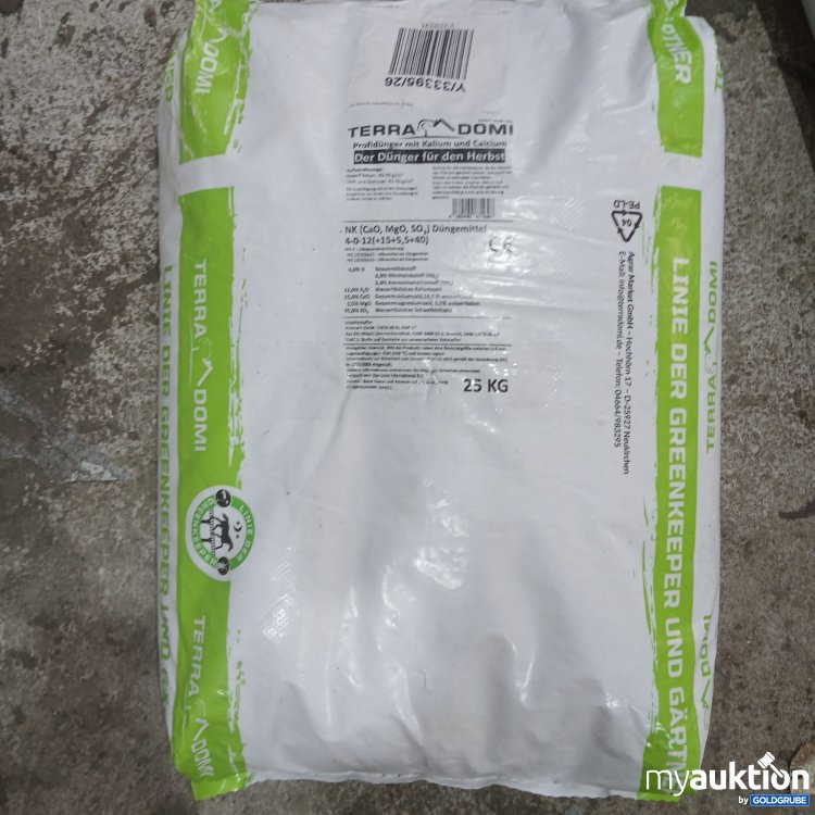 Artikel Nr. 988065 Artikel Nr. 988065: Terra Domi Profidünger mit Kalium und Calcium 25kg