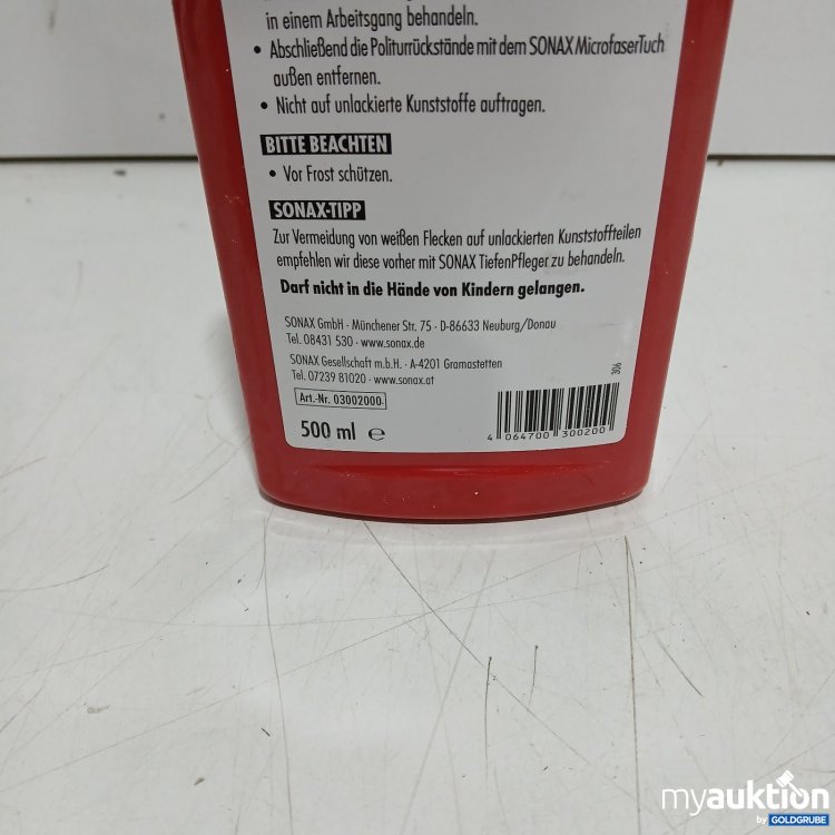 Artikel Nr. 464066 Artikel Nr. 464066: Sonax Autopolitur 500ml