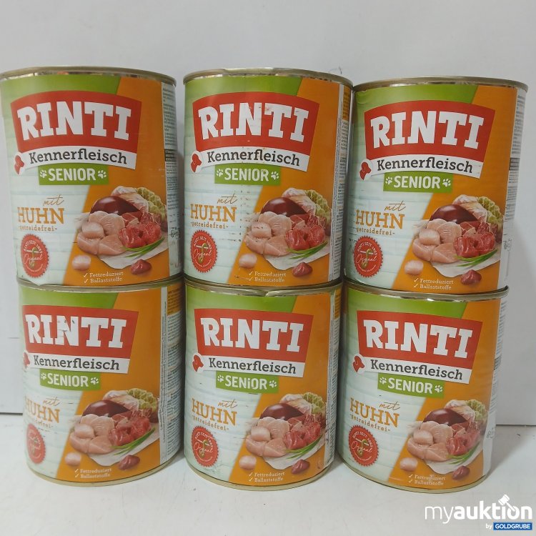 Artikel Nr. 466066: Rinti Kennerfleisch Senior 
Huhn Nassfutter
6x800g
