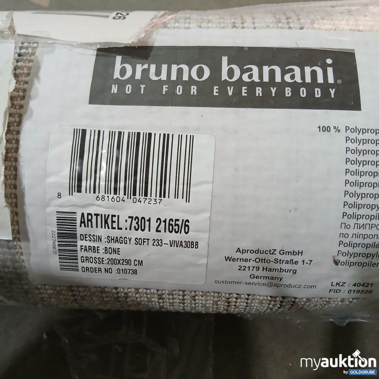 Artikel Nr. 467066 Artikel Nr. 467066: bruno banani Teppich Shaggy Soft 200x290 cm Bone