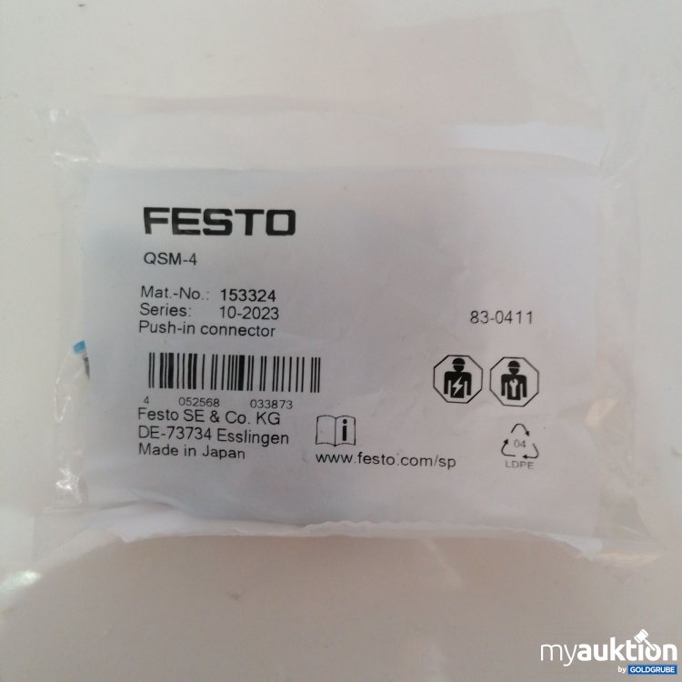 Artikel Nr. 745066 Artikel Nr. 745066: Festo Pusch in connector 10stk