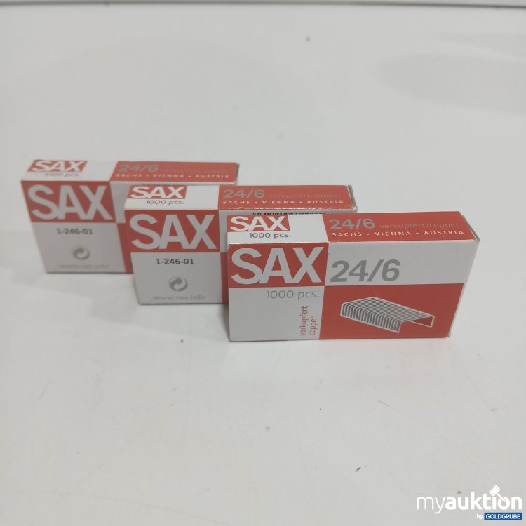 Artikel Nr. 866066: Sax Heftklammern 24/6 1000 St. 3er Pack 