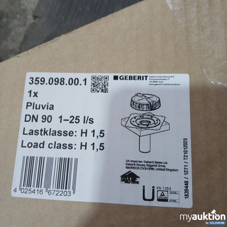 Artikel Nr. 443067: Geberit Pluvia 359.098.00.1 DN90 