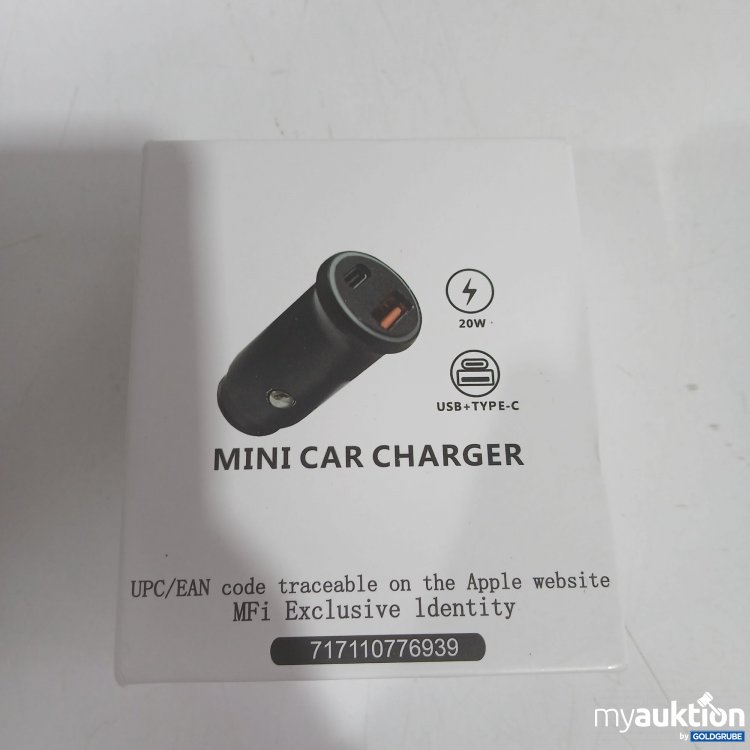 Artikel Nr. 523067: Mini Car Charger 20W USB+Type-C 