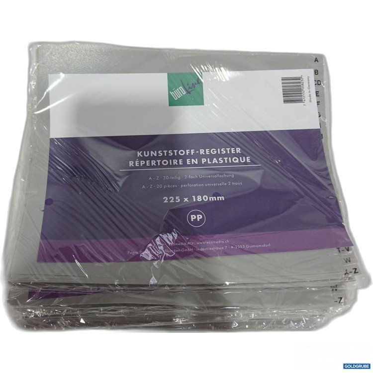 Artikel Nr. 904067: Unipak Kunststoff-Register A-Z 225x180 mm