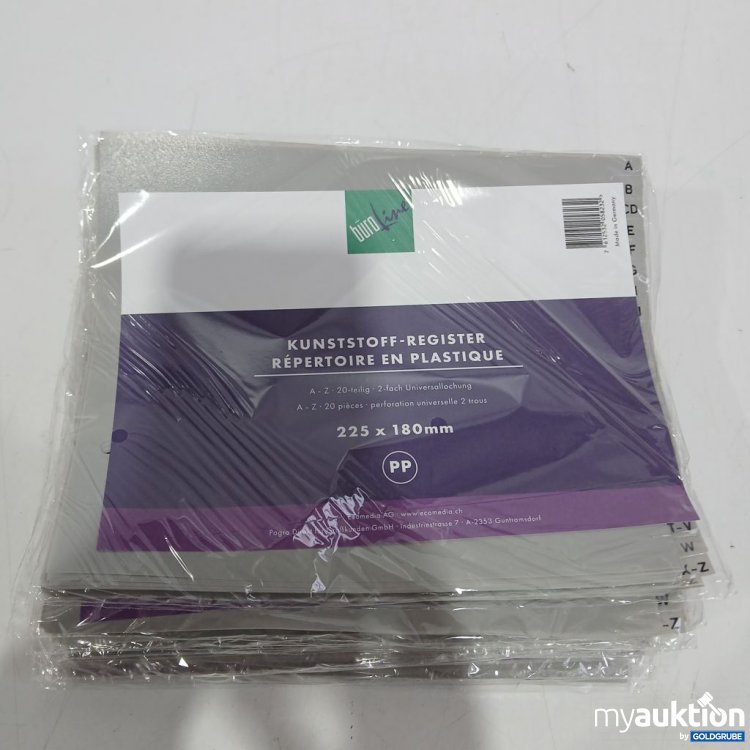 Artikel Nr. 904067: Unipak Kunststoff-Register A-Z 225x180 mm